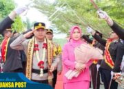 Sambut Kapolres Baru, Mapolres Mesuji Gelar Tradisi Pedang Pora