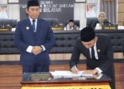 Ketua DPRD dan Bupati OKU Selatan Mendatangani Nota Kesepakatan Bersama