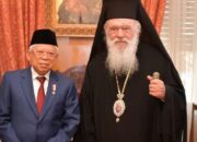 Wapres KH.Ma’ruf Amin dan Uskup Agung Athena Ieronymos II Sepakat Selesaikan Konflik di Gaza Dengan Damai