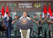 Menhan Prabowo Subianto Resmikan RS di Papua dan Serahkan Bantuan 164 Unit Kendaraan Dinas Untuk TNI-Polri