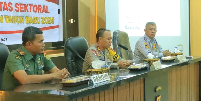 Jelang Nataru Polres Tulang Bawang Barat Gelar Rakor Lintas Sektoral.