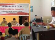 Kepala Desa Sungai Cingam Bersama BPD Menetapkan RKPDes TA 2024