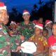 Sambut Hari Natal Penuh Kebahagian, Satgas Yonif 122/TS Adakan Lomba Vocal Group Dan Menyanyikan Lagu Natal di Perbatasan RI-PNG