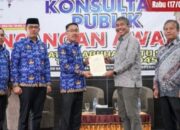 Bupati Labusel H. Edimin Buka Acara Konsultasi Publik Rencangan Awal RPJPD Tahun 2025-2045