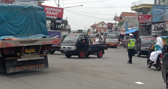 Polisi di Majalengka Gelar Pengamanan Jalur Kapolda Jabar