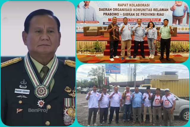 Team Relawan Tampa Pamrih Pemenangan Prabowo - Gibran  Provinsi Riau Berikan Ucapan Selamat Atas Kenaikan Pangkat Istimewa Penghargaan Bintang Empat Prabowo Subianto