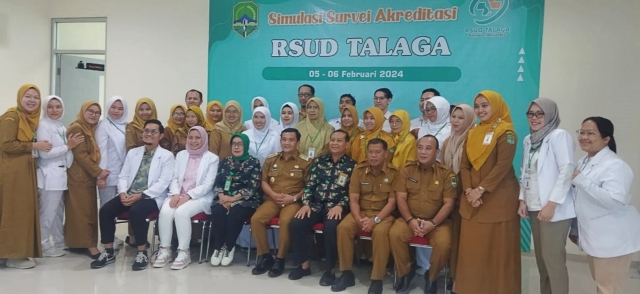 Tingkat Kesiapan dan Kepatuhan RSUD Talaga Terhadap Standar Akreditasi: PJ Bupati Dedi Supandi Berikan Simulasi