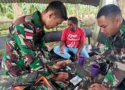 Respon Positif Masyarakat Dengan Hadirnya Tim Kesehatan Satgas Yonif 122/TS di Perbatasan Papua