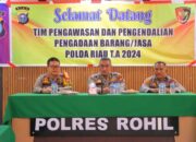 Biro Logistik Polda Riau Sambangi Mapolres Polres Rohil