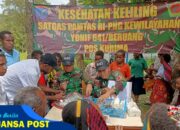 Selalu Ada Untuk Rakyat : Satgas Yonif 641/Bru  Yankes Keliling Gratis di Pedalaman Papua