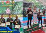 Tiga Prajurit Si’mbisa Sabet Gelar Juara Pada Kejuaraan Karate Piala Dankodiklatad