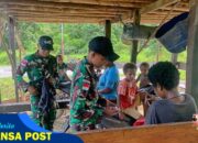 Kedekatan TNI Dengan Masyarakat, Satgas Yonif 641/Bru Laksanakan Komsos Di Distrik Benawa