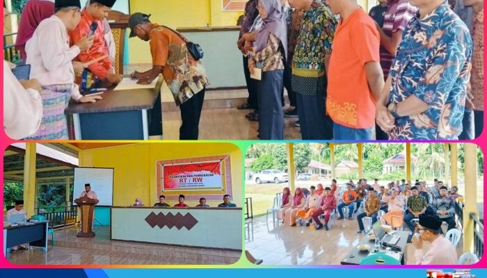 Pj Kades Kembung Baru Lantik RW dan RT Periode 2025-2029 serta Gelar Pembekalan