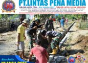 Gotong Royong Tanpa Lelah, Satgas TMMD Kodim 1505/Tidore Bangun Drainase Demi Desa Lebih Baik