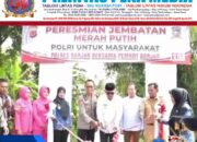 Peresmian Jembatan Gantung Merah Putih di Desa Waringinsari