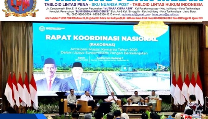 Bupati H. Asmar Ikuti Rakornas Kementan RI, Bahas Strategi Hadapi Musim Kering Jaga Ketahanan Pangan Nasional