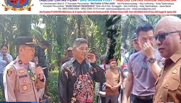 Tuntut Kepatuhan Putusan Pengadilan, Massa KMHA Dayak Minta Satpam PT Tapian Nadenggan Kosongkan Lahan Sengketa