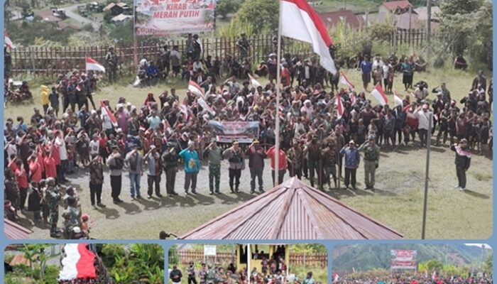 Kodim 1714/PJ, Polri Bersama Pemda Gelar Kirab Merah Putih: Bersatu Dalam Keberagaman, Berdaulat Dalam Persatuan Menjaga NKRI Harga Mati
