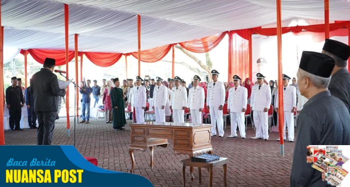 Bupati Pangandaran Lantik 9 Kepala Desa Terpilih pada Pilkades Serentak Tahun 2023