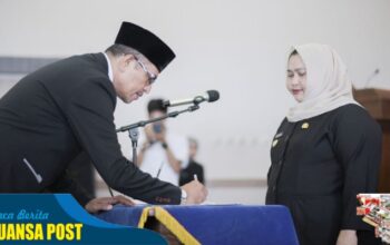 Bupati Bengkalis Hj. Kasmarni Lantik 94 Kepala Sekolah TK, SD dan SLTP