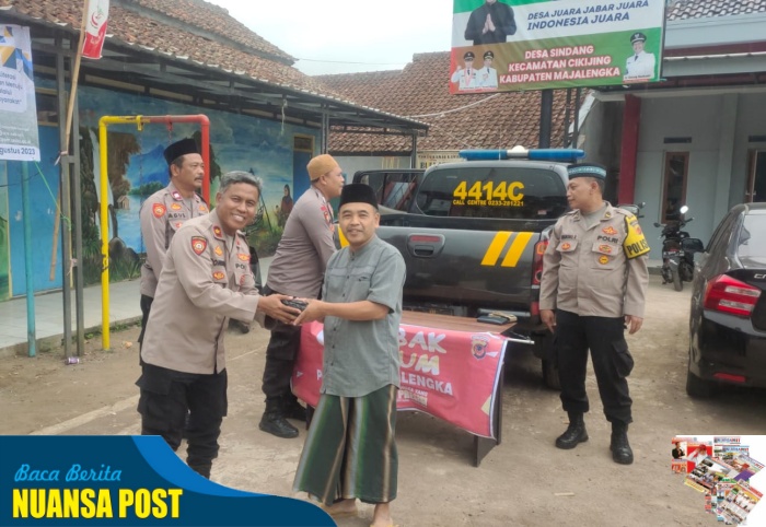 Gerobak Senyum Polres Majalengka Kembali Bagikan Makanan Gratis di Cikijing