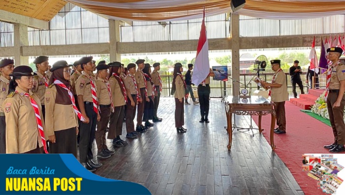 Penjabat Bupati Tulang Bawang Barat Melantik dan Mengukuhkan Kepengurusan Kwartir Cabang Gerakan Pramuka