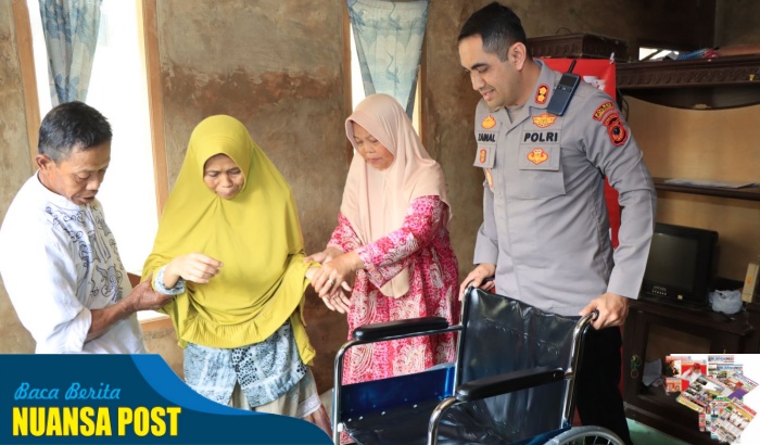 Pelayanan Bakti Polri Presisi, Kapolres Tasikmalaya Kota Berikan Bantuan Kursi Roda kepada Warga Penderita Penyakit Kanker.