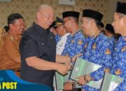 Perdana Penjabat Bupati Mesuji Drs.Sulpakar, MM Melantik 58 Pejabat Administrakor, Pengawas dan Fungsional di Lingkup Pemkab Mesuji