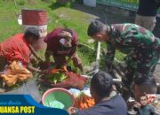 Satgas Mobile Raider 300 Siliwangi Borong Sayur Milik Warga