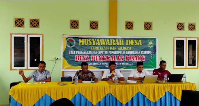 Pemerintah Desa Pangkalan Pinang Laksanakan MUSDes P3KE Tahun 2023