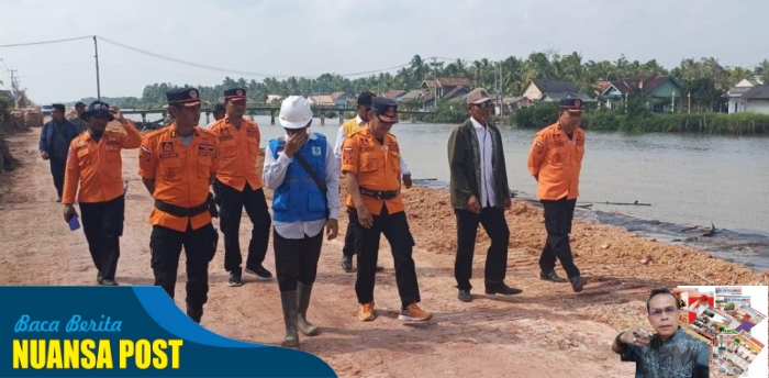 BPBD Mesuji Tinjau Progres Pembangunan Abrasi,