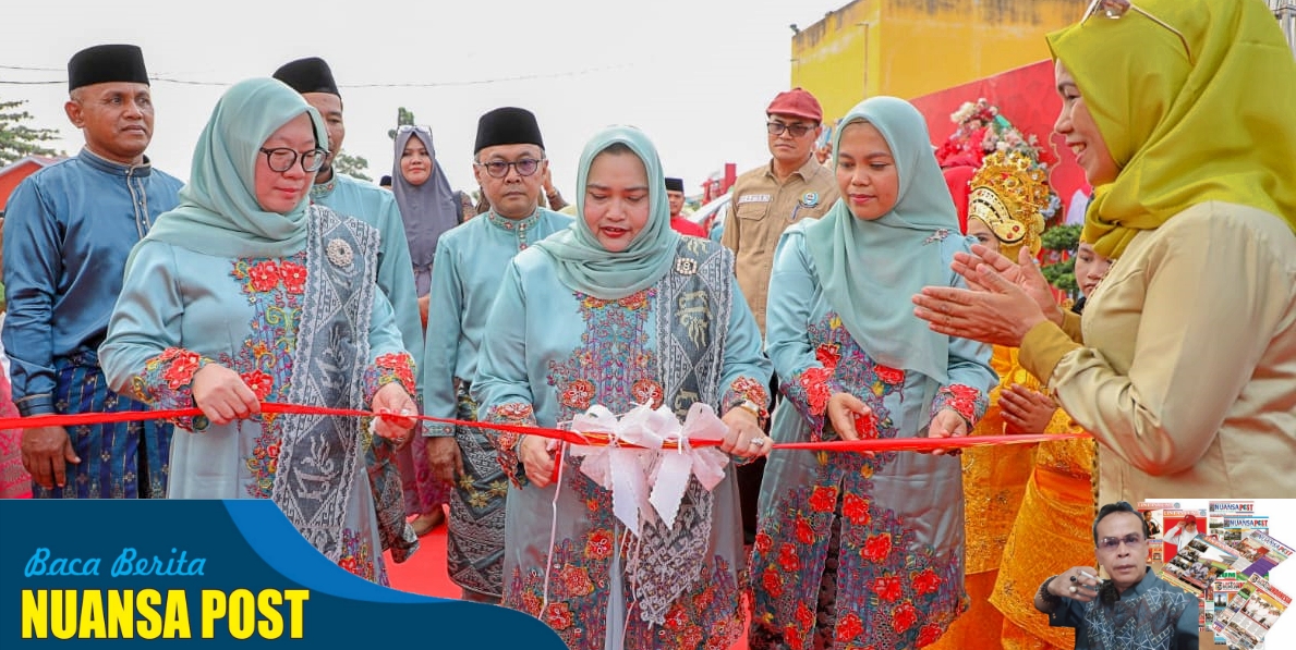 Dibuka Bupati Hj.Karmarni, 13 Stand Bazar Meriahkan MTQ Tingkat Kabupaten Bengkalis di Kecamatan Pinggir