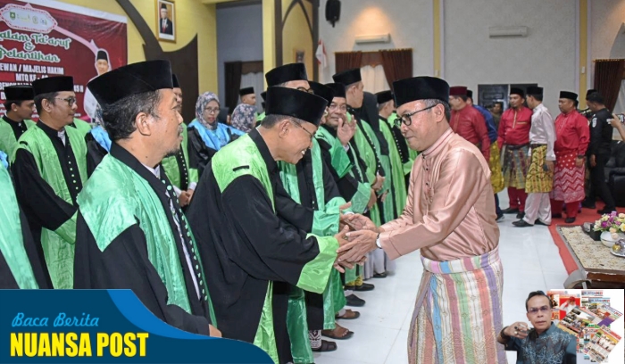 Bersamaan Malam Taaruf, Bupati Hj.Kasmarni Lantik 90 Orang Dewan Hakim dan Majelis Hakim MTQ Ke-48 Tingkat Kabupaten Bengkalis