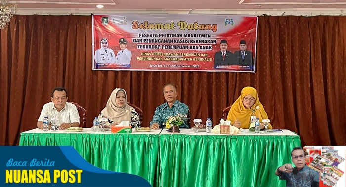 DPPPA Kabupaten Bengkalis Selenggarakan Pelatihan Manajemen dan Penanganan Kasus Perempuan dan Anak