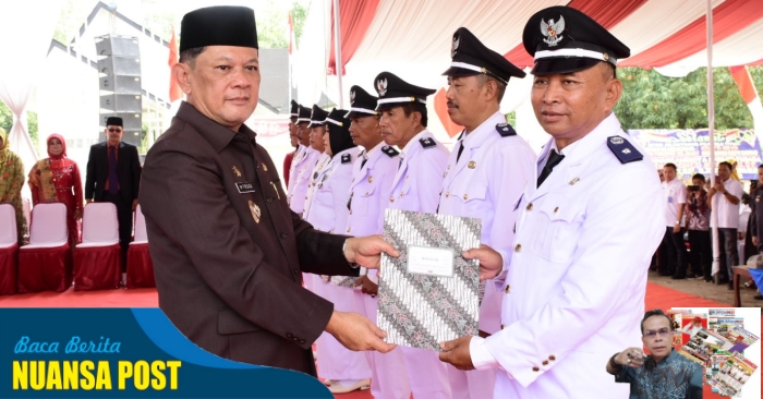 Pj Bupati Tubaba Lantik 8 Pj Kepala Tiyuh dan PAW Kepala Tiyuh