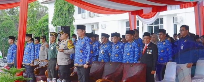 KORPRI Kabupaten OKU Selatan Adakan Upacara Peringatan HUT KORPRI Ke -52 Tahun 2023