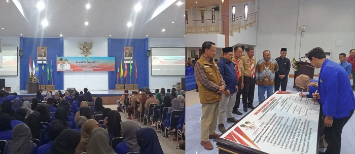 Kesbangpol Kab.Majalengka Gelar Pendidikan Politik  bagi Mahasiswa Jepang pemilu 2024.