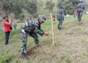 Kodim 0724/Boyolali Laksanakan Reboisasi di Sekitar Tuk Babon Lereng Gunung Merbabu