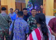 Satgas Yonif 122/TS Laksanakan Ibadah Natal Bersama Masyarakat dan Penyerahan 1 Ekor Babi di Gereja GKI Pir IV