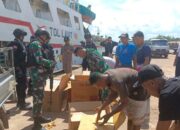 Antisipasi Peredaran Miras, Satgas Yonif 125/SMB Laksanakan Sweeping Bersama Polri