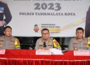 Rilis Akhir Tahun 2023, Kapolres Paparkan Capaian Kinerja Polres Tasikmalaya Kota