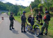 Tingkatkan Stabilitas Keamanan Satgas Yonif 122/TS Gelar Pemeriksaan di Sepanjang Jalan Trans Jayapura-Wamena