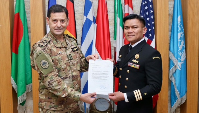 Satgas MTF TNI Konga XXVIII-N/UNIFIL Terima Penganugerahan LAF Medal dan Letter of Appreciation Lebanese Armed Forces