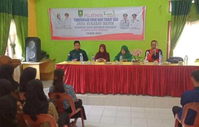 Pemerintah Desa Sukarjo Mesem Melaksanakan Pelatihan Pemberdayaan Forum Anak 2023