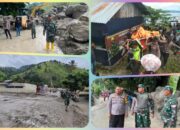 Kodam I/BB Turunkan 150 Personil PRCPB ke Lokasi Longsor & Banjir Bandang di Baktiraja Humbahas