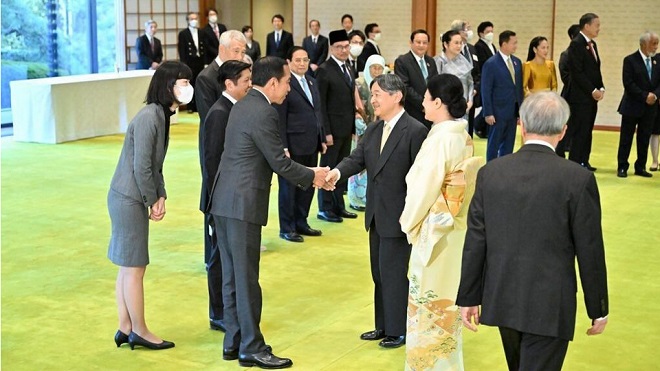 Hadiri Jamuan Minum Teh, Presiden Jokowi Kembali Undang Kaisar Naruhito ke Indonesia