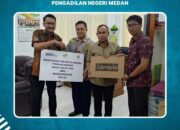 PTPN IV Beri Bantuan Laptop untuk Pengadilan Negeri Medan