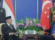 Bertemu Presiden Singapura, Wapres K.H. Ma’ruf Amin Ajak Pererat Kerja Sama Kedua Negara