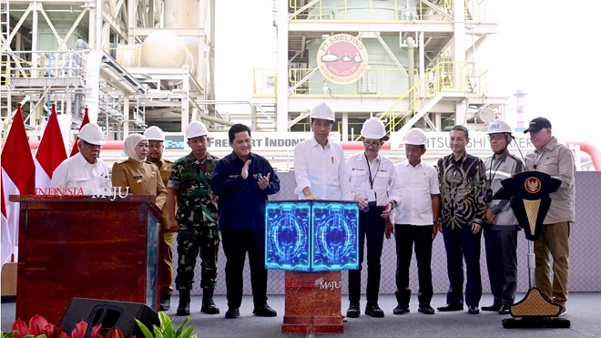 Resmikan Ekspansi PT Smelting, Presiden Jokowi: Tingkatkan Kapasitas Produksi dan Nilai Tambah