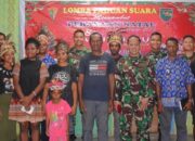 Sambut Hari Natal Dengan Kebahagian, Satgas Yonif 122/TS Adakan Lomba Paduan Suara di Perbatasan RI-PNG